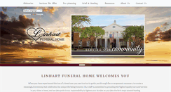 Desktop Screenshot of linhartfuneralhome.com